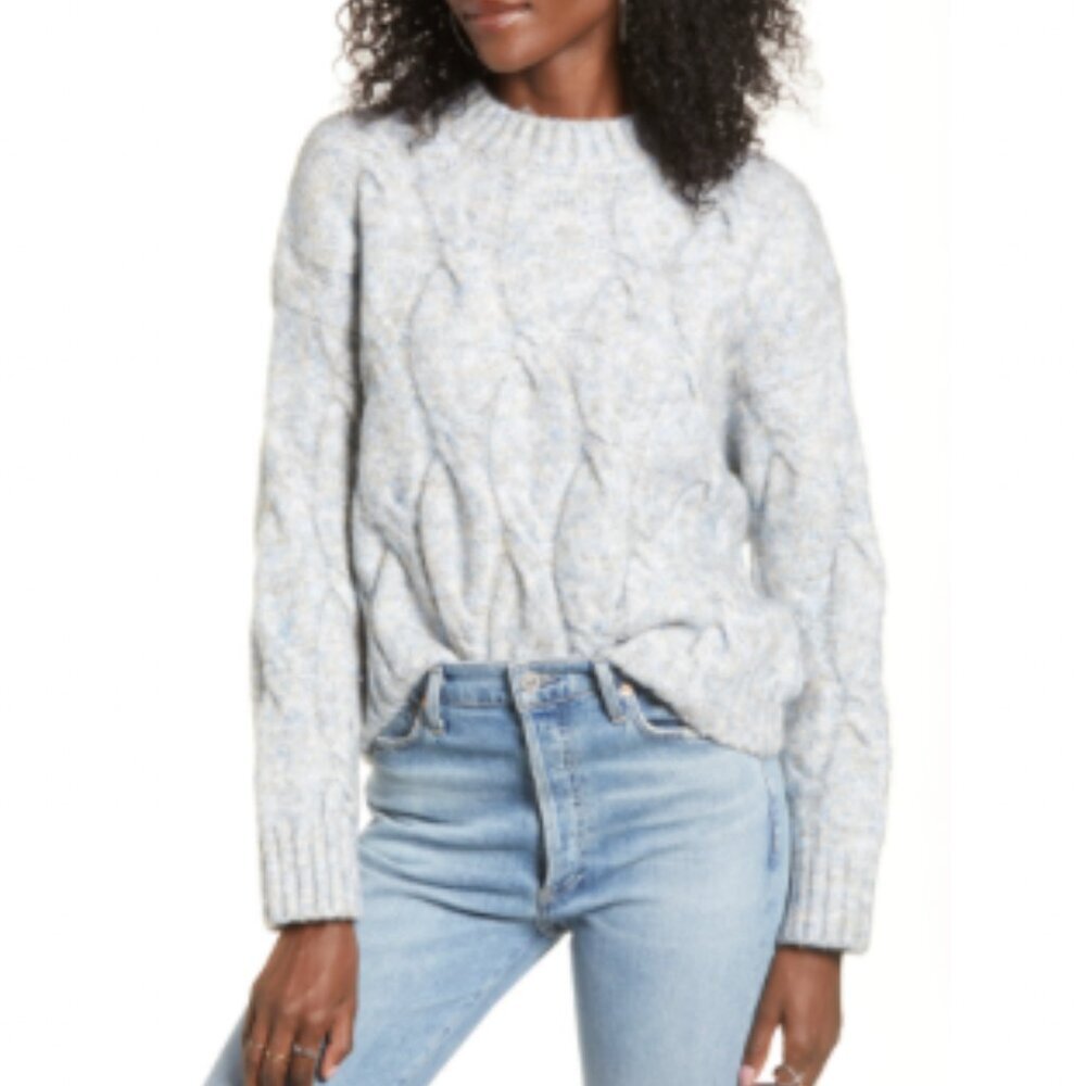 4si3nna Cable Crop Sweater - Picture 6 of 6